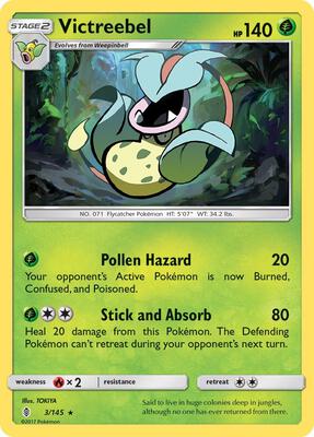 Victreebel card from SM - Guardians Rising