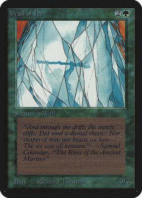 Wall of Ice card from Alpha Edition