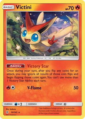 Victini card from SM - Guardians Rising