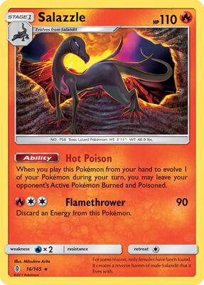 Salazzle card from SM - Guardians Rising