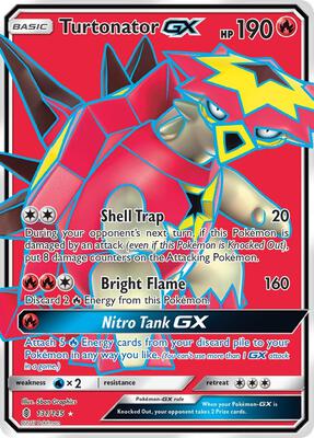 Turtonator GX (Full Art) card from SM - Guardians Rising