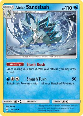 Alolan Sandslash card from SM - Guardians Rising