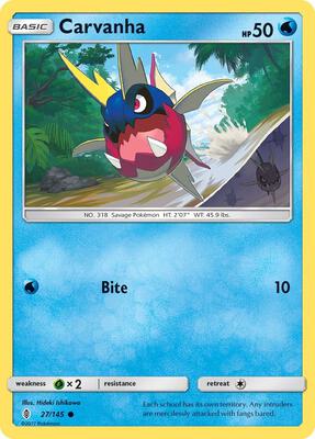 Carvanha card from SM - Guardians Rising