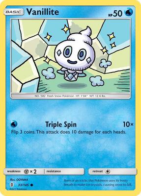 Vanillite card from SM - Guardians Rising