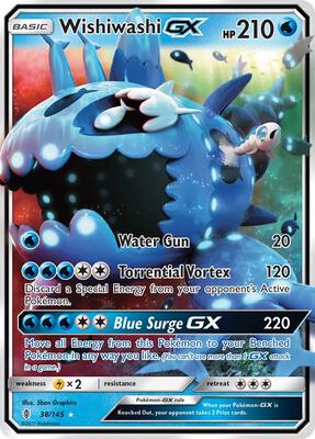 Wishiwashi GX card from SM - Guardians Rising