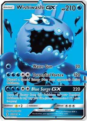 Wishiwashi GX (Full Art) card from SM - Guardians Rising