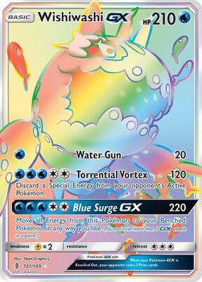 Wishiwashi GX (Secret) card from SM - Guardians Rising