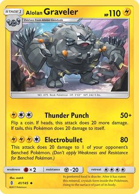 Alolan Graveler card from SM - Guardians Rising