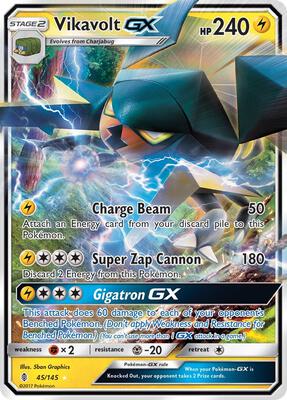 Vikavolt GX card from SM - Guardians Rising