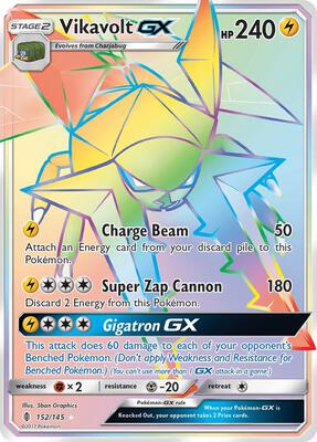Vikavolt GX (Secret) card from SM - Guardians Rising