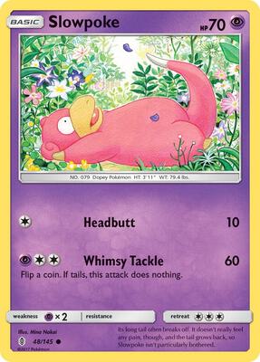 Slowpoke card from SM - Guardians Rising