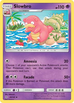 Slowbro card from SM - Guardians Rising
