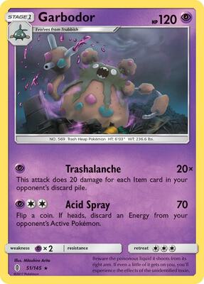 Garbodor card from SM - Guardians Rising
