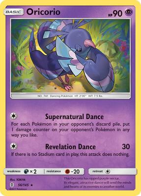 Oricorio (56) card from SM - Guardians Rising