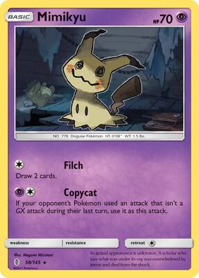 Mimikyu card from SM - Guardians Rising
