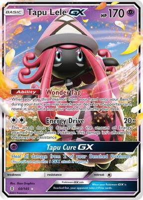 Tapu Lele GX card from SM - Guardians Rising