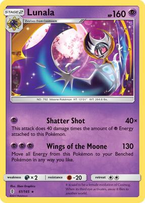 Lunala card from SM - Guardians Rising