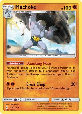 Machoke card from SM - Guardians Rising