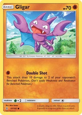 Gligar card from SM - Guardians Rising