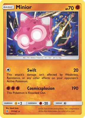 Minior card from SM - Guardians Rising