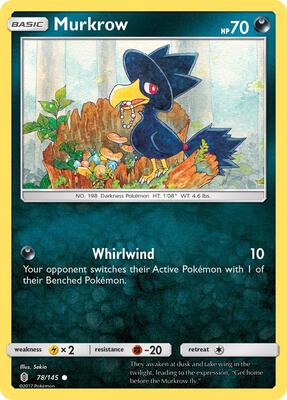 Murkrow card from SM - Guardians Rising