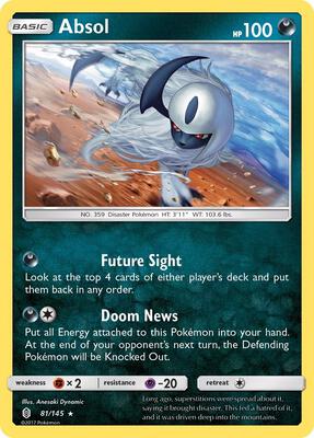 Absol card from SM - Guardians Rising