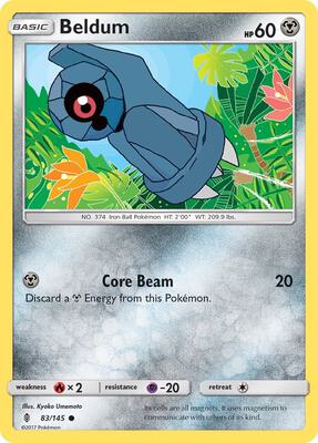 Beldum card from SM - Guardians Rising