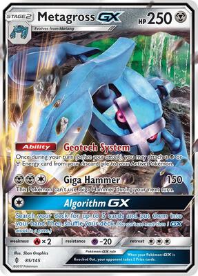 Metagross GX card from SM - Guardians Rising
