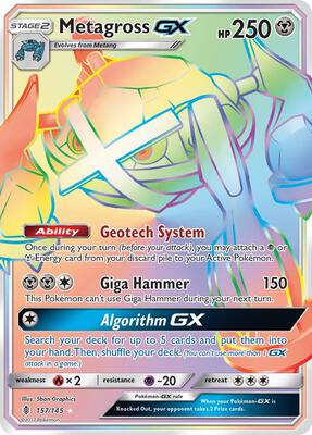Metagross GX (Secret) card from SM - Guardians Rising