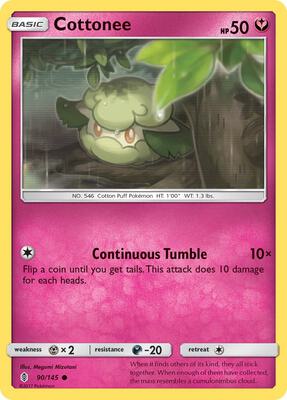 Cottonee card from SM - Guardians Rising