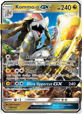 Kommo-o GX card from SM - Guardians Rising
