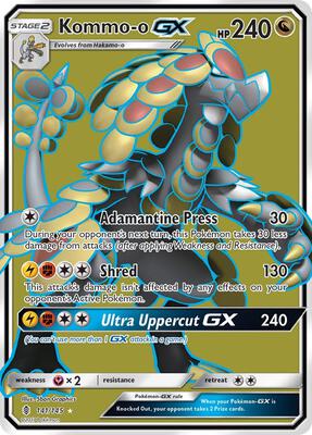 Kommo-o GX (Full Art) card from SM - Guardians Rising
