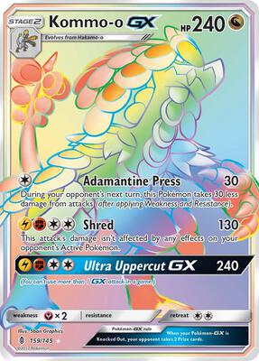 Kommo-o GX (Secret) card from SM - Guardians Rising