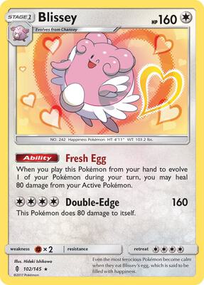 Blissey card from SM - Guardians Rising