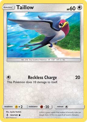 Taillow card from SM - Guardians Rising
