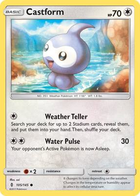Castform card from SM - Guardians Rising