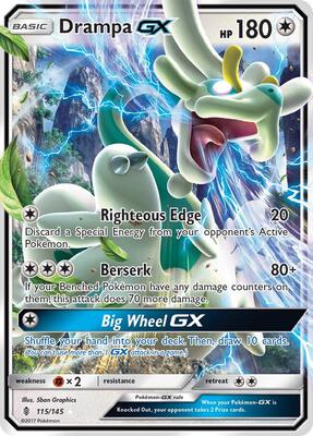 Drampa GX card from SM - Guardians Rising