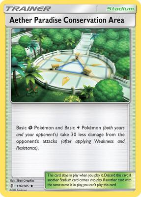 Aether Paradise Conservation Area card from SM - Guardians Rising