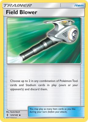 Field Blower card from SM - Guardians Rising