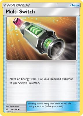 Multi Switch card from SM - Guardians Rising