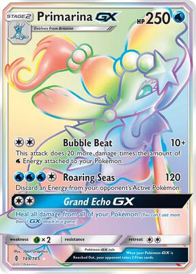 Primarina GX (Secret) card from SM - Guardians Rising