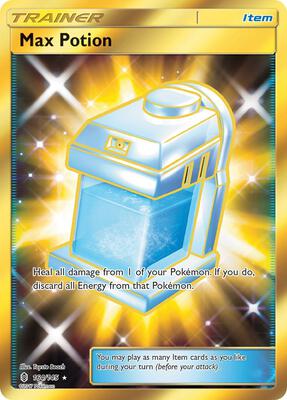 Max Potion (Secret) card from SM - Guardians Rising