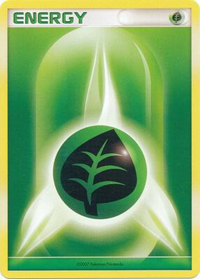 Grass Energy (2007 Unnumbered D/P Style Non-Holo) card from League & Championship Cards