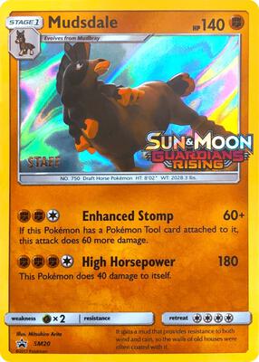 Mudsdale - SM20 (Prerelease) [Staff] card from SM Promos