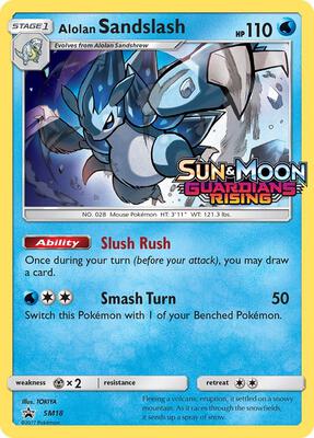 Alolan Sandslash - SM18 (Prerelease) card from SM Promos