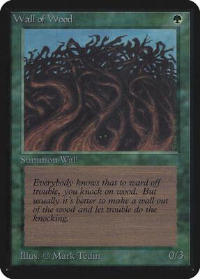 Wall of Wood card from Alpha Edition