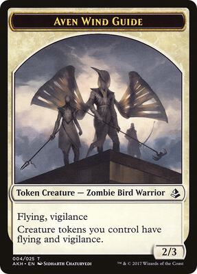 Aven Wind Guide // Hippo Double-Sided Token card from Amonkhet