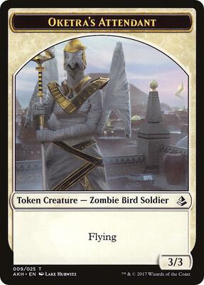 Oketra's Attendant // Beast Token card from Amonkhet