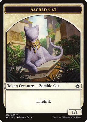 Sacred Cat // Insect Double-Sided Token card from Amonkhet