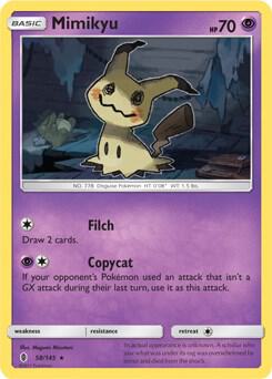 Mimikyu - 58/145 (SM Guardians Rising) card from Deck Exclusives